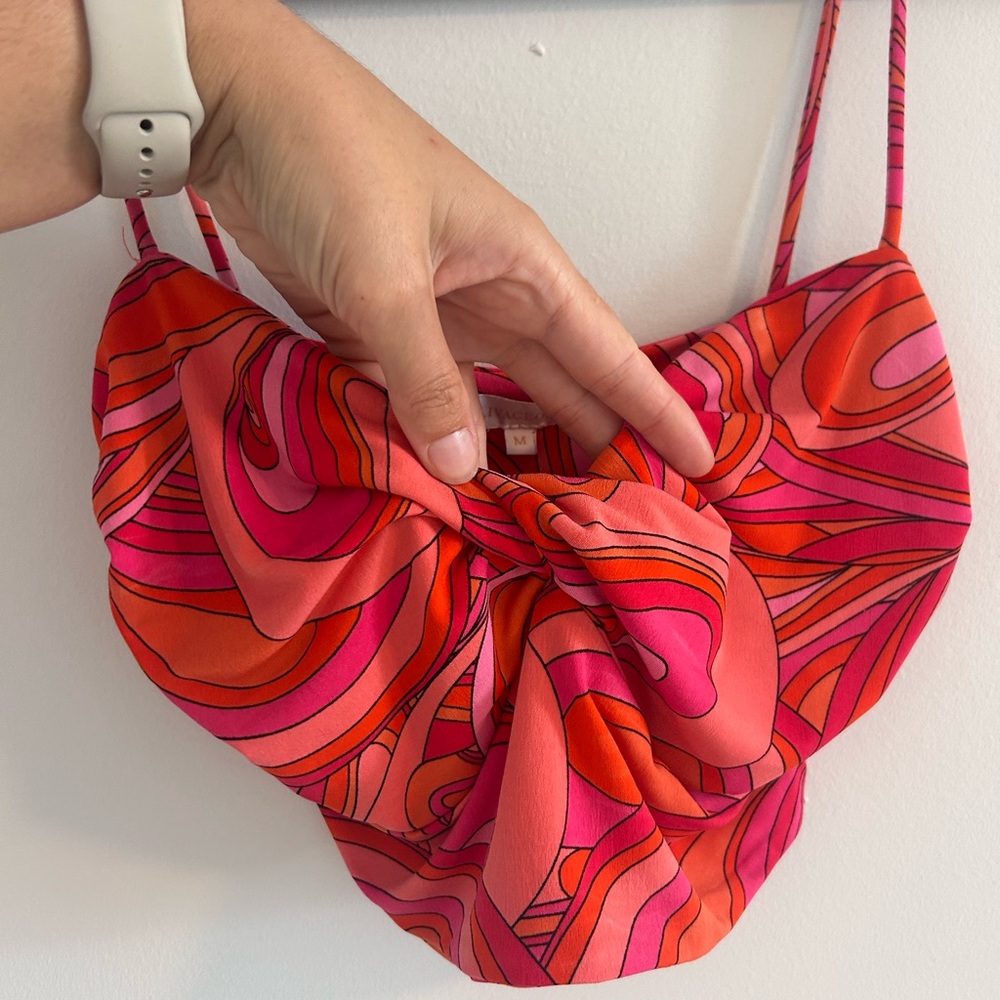 Olivaceous Pink and Orange Swirl Camisole - Picture 2 of 4